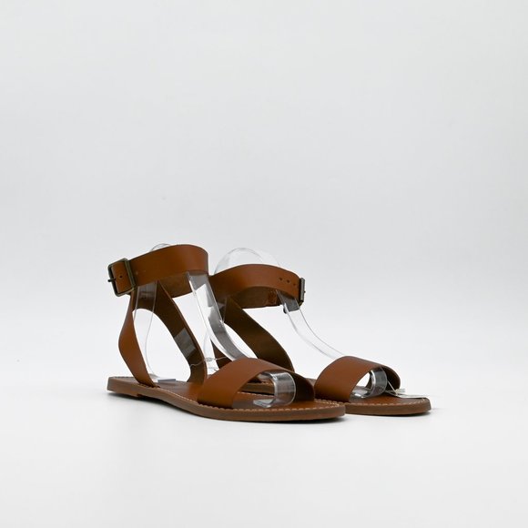 MADEWELL The Boardwalk Ankle-Strap Sandal Brown - Picture 3 of 9